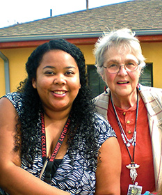 Sister Donna and colleague - Courtesy of Butterfly Drop-In Center