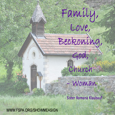 family-love-beckoning-God-church-woman