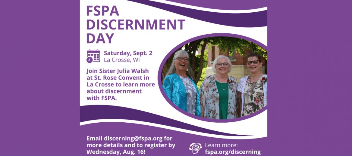 FSPA Discernment Day is Sept. 2, 2023