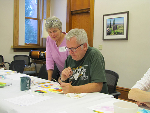 Mary Louise guides Art as Prayer