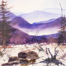 Winter Mountains | Watercolor | 1996