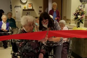 Sister Lydia Wendl and Kathy Cornwell