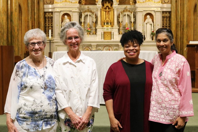 new affiliates and their companions in mary of the angels chapel