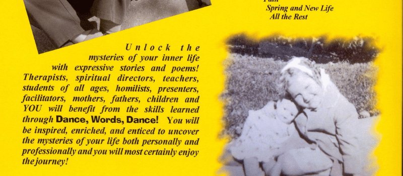 back cover of Sister Marlou Ricke's book Dance Words Dance!