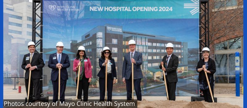 groundbreaking of new hospital in April 2022 with sister eileen mckenzie