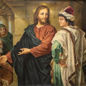 Christ and the Rich Man Copy | Oil | 1917