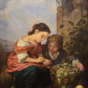 Counting the Shekels Copy | Oil | Between 1910-1955