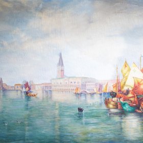 Canal Scenes No. 1 Copy | Oil | Between 1910-1955
