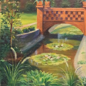 St. Rose Pond, Bridge | Oil | Between 1910-1955