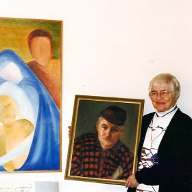 Madonna Steines with Paintings | 1999