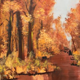 Fiery Fall colors | Oil | Between 1970-2000
