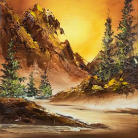 Orange Mountain Range | Oil | Between 1970-2000
