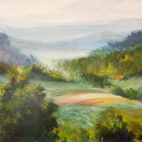 Pasture Scenery | Oil | Between 1970-2000