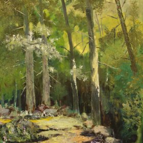 Wooded Path | Oil | Between 1970-2000