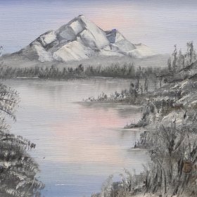 Mountain in Winter | Oil | 1989