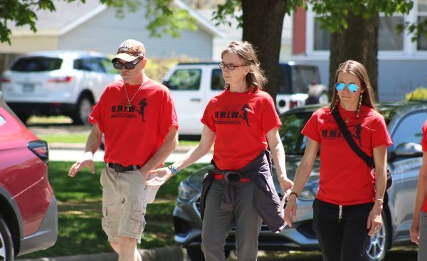 sister kristin peters walks the missing and murdered indigenous women 5k with two others