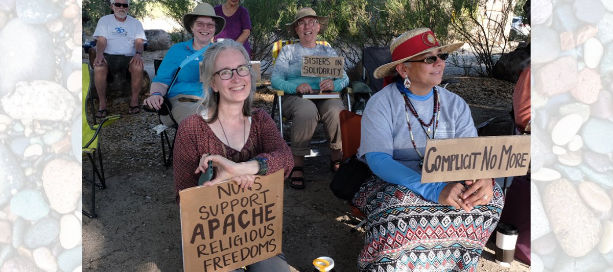 Sister Kristin Peters joins Native led land justice efforts