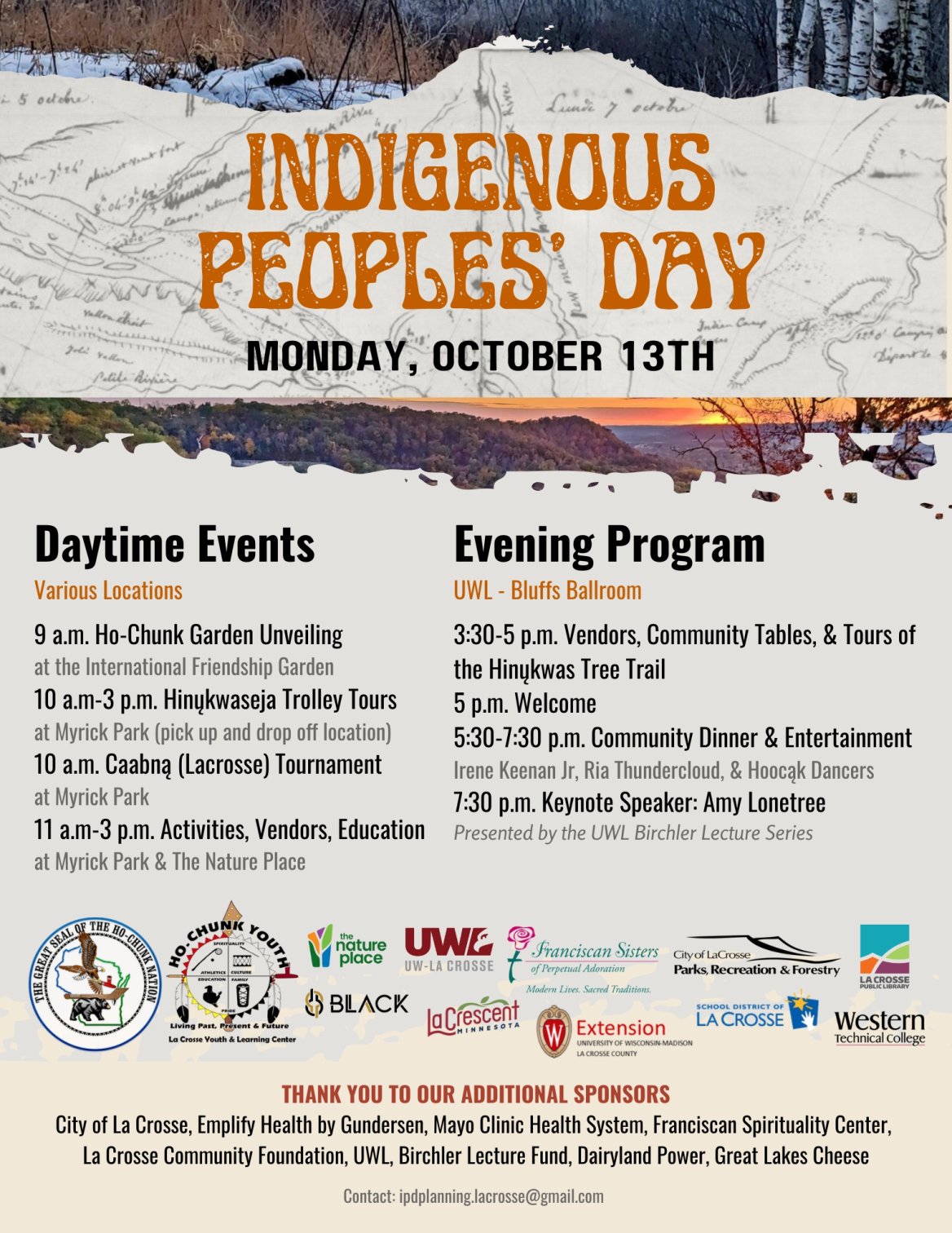 Indigenous Peoples' Day schedule of events