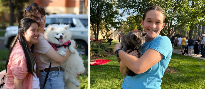 Community members and their pets