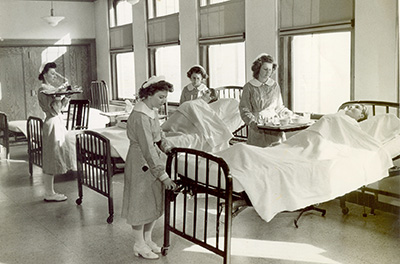 St. Francis School of Nursing students 1940s