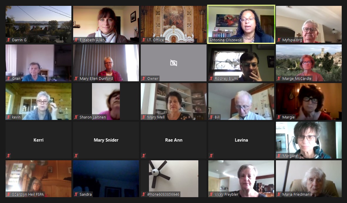 Affiliation Fall Gathering zoom call screenshot