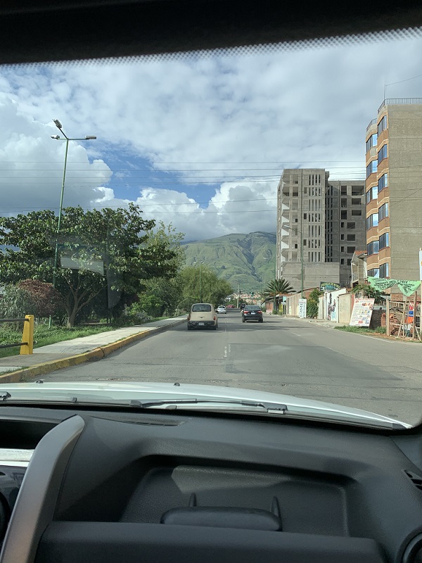 Mountain View on Main Road in Cochabamba