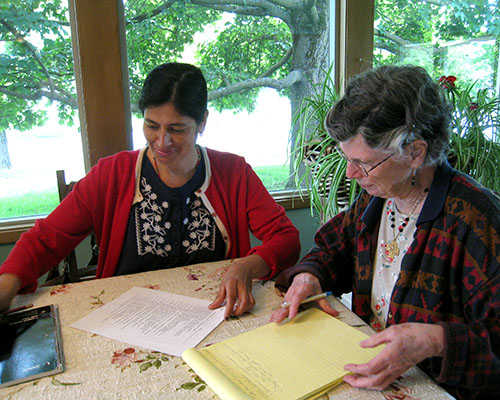 Sister Kathy with student