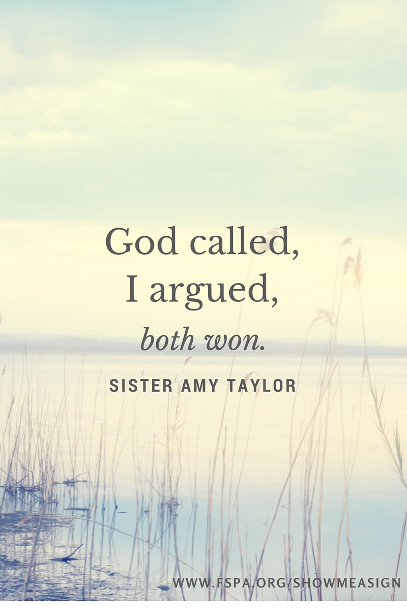 Six Word Story by Sister Amy Taylor