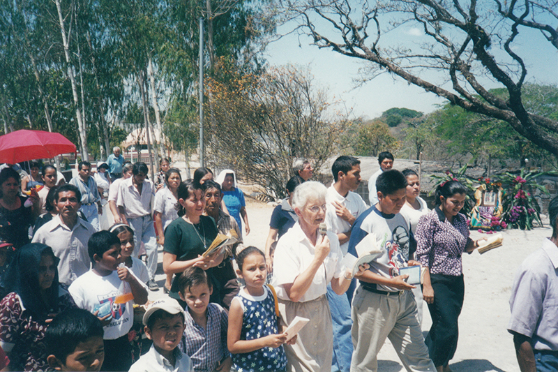 Sister Antona Schedlo in El Salvador