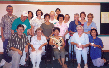 Sister Donna Storms with her Bible class