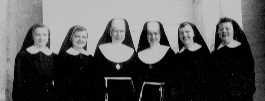 Franciscan Sisters of Perpetual Adoration Helen Elsbernd, Maryam Gossling,  Marcella Hackman, Phyllis Ann Hackman, Marian Massman and Joan Hageman