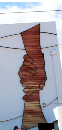 hands connected image at the border