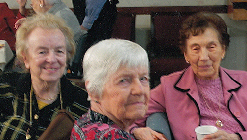 Sister Joanne McGoldrick, left