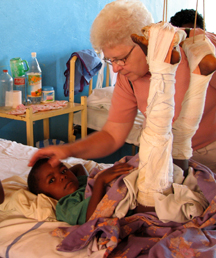 Sister Marlene with African child