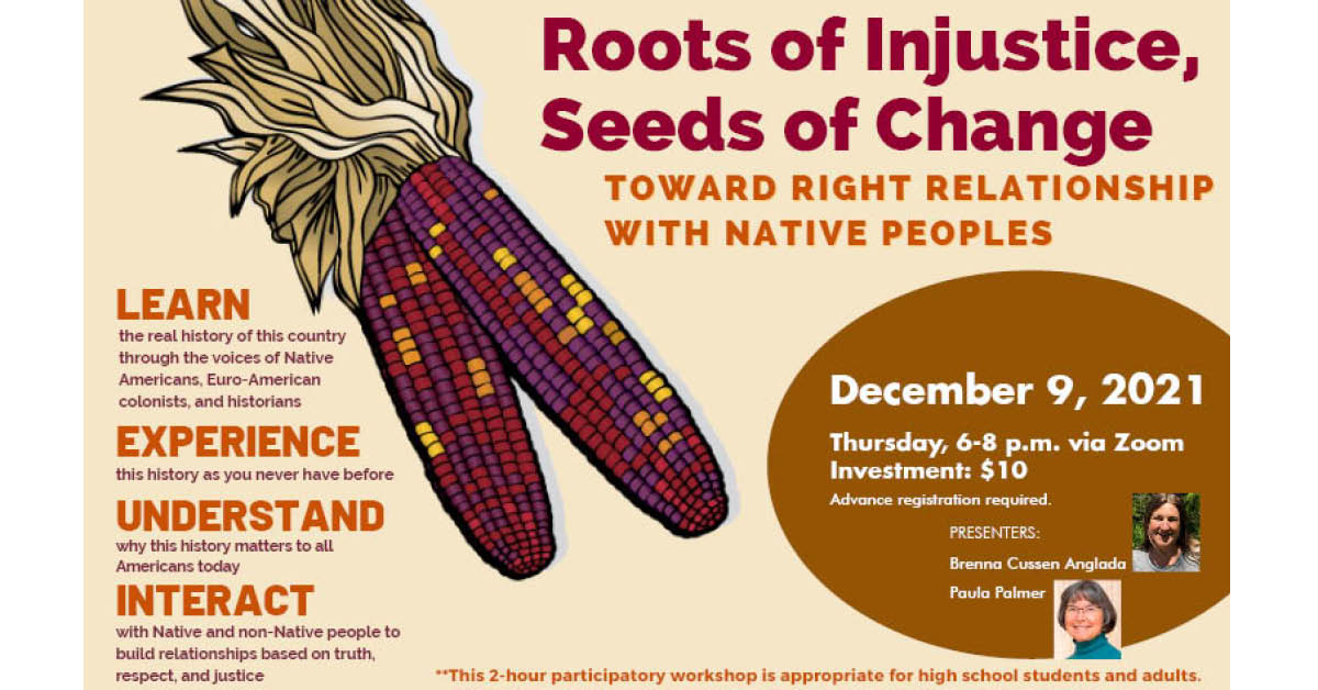 Roots of Injustice Seeds of Change invitation