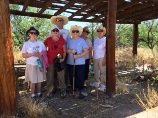 Sister Kathy Roberg and friends at U.S. border in Arizona