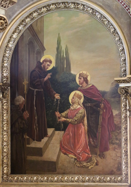 Third Order painting in Mary of the Angels Chapel, La Crosse, WI